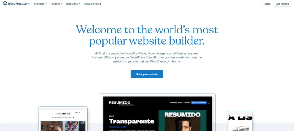 wordpress.com 사이트 이미지
