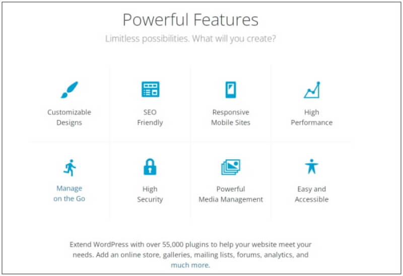 워드프레스 테마 특성