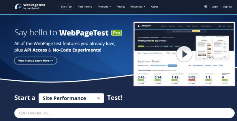 페이지 속도 측정_webpagetest