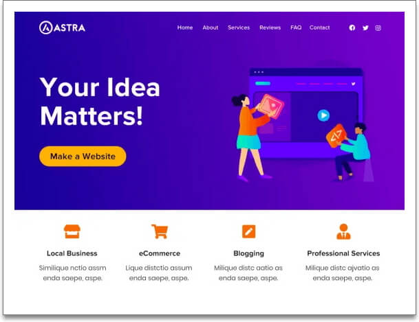 Astra Theme_워드프레스 무료 테마