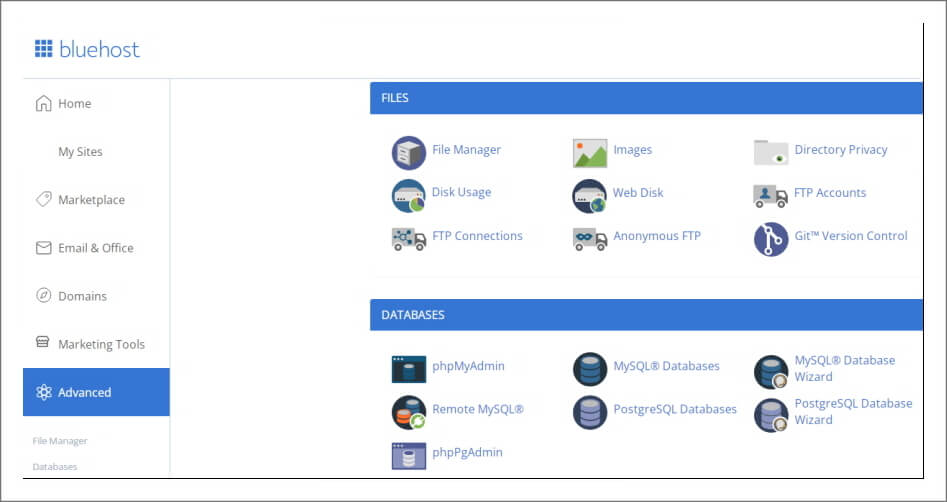 bluehost_file manager